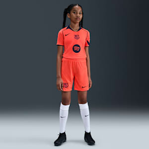 FC Barcelona 2025/26 Stadium Third Big Kids' Nike Dri-FIT Total 90